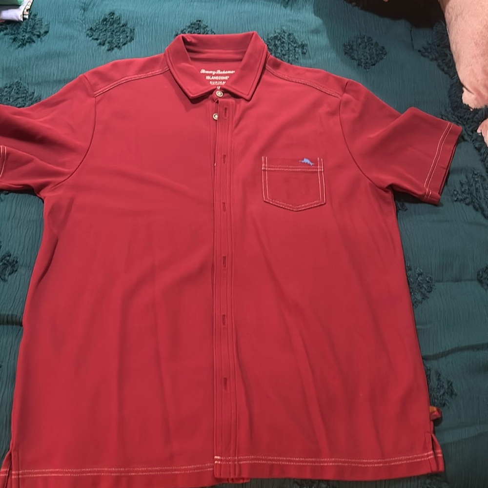 Tommy Bahama Island zone button up size large brand new